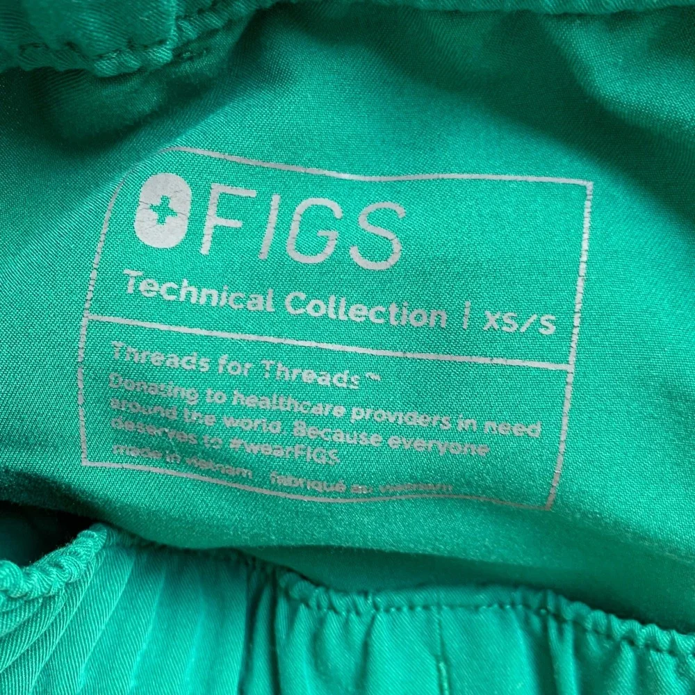 FIGS Tansen Jogger Scrub Pant Men XS/S Green Technical Medical Nurse Doctor